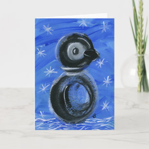 Cartes Pour Fêtes Annuelles Éclat le pingouin