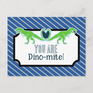 Cartes Pour Fêtes Annuelles École de dinosaures T-Rex cool Valentines