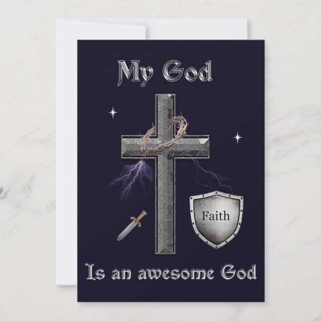 Cartes Pour Fêtes Annuelles Écriture biblique (Devant)