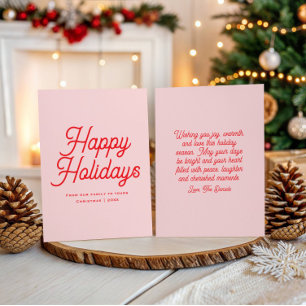 Cartes Pour Fêtes Annuelles Écriture Classique Fantaisiste Élégante Joyeuses F