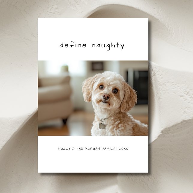Cartes Pour Fêtes Annuelles Écriture manuscrite Définir Naughty Chien Animal d (Créateur téléchargé)
