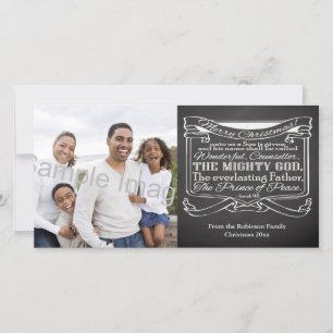 Cartes Pour Fêtes Annuelles Écriture sur tableau noir pour Noël