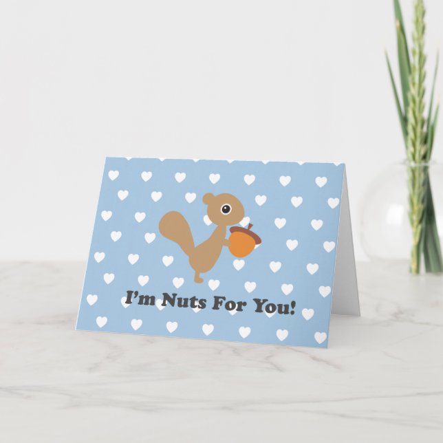 Cartes Pour Fêtes Annuelles Écrous pour vous (Devant)