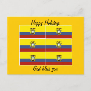 Cartes Pour Fêtes Annuelles ecuadoriflag