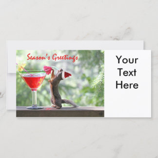 Cartes Pour Fêtes Annuelles Écureuil Bonnes Fêtes