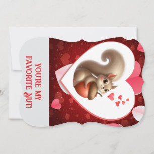 Cartes Pour Fêtes Annuelles Écureuil drôle mignon pour la Saint-Valentin