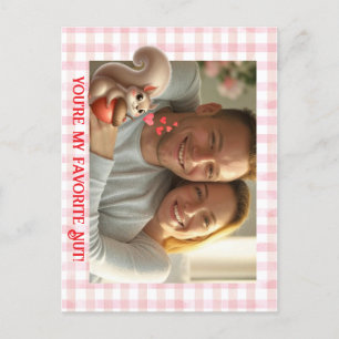 Cartes Pour Fêtes Annuelles Écureuil drôle personnalisé Saint-Valentin