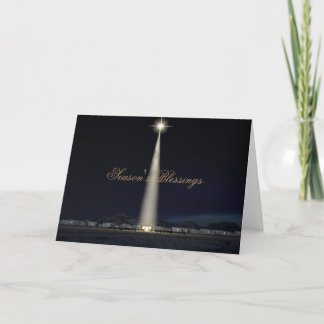 Cartes Pour Fêtes Annuelles Écurie abstraite et étoile de nativité de Noël