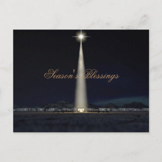 Cartes Pour Fêtes Annuelles Écurie abstraite et étoile de nativité de Noël