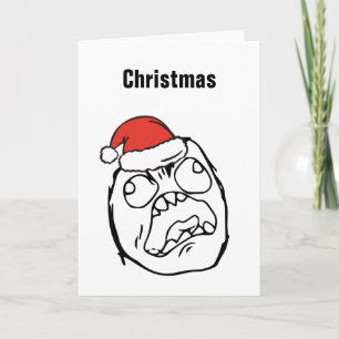 Cartes Pour Fêtes Annuelles EDITABLE fait sur commande fol de Christmas Le Me