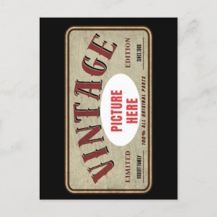 CARTES POUR FÊTES ANNUELLES ÉDITION LIMITÉE VINTAGE PERSONNALISÉE PHOTO