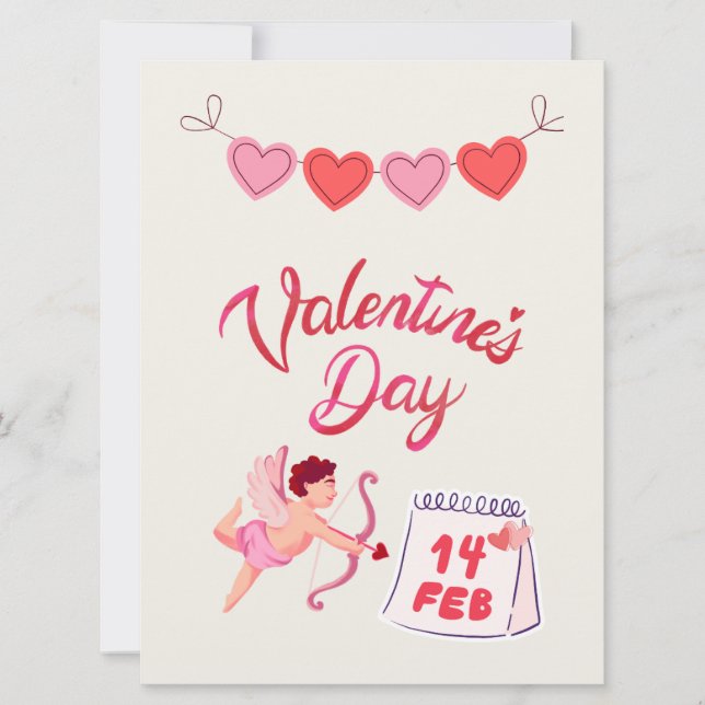CARTES POUR FÊTES ANNUELLES ÉDITION SAINT-VALENTIN  (Devant)