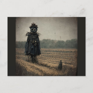 Cartes Pour Fêtes Annuelles Eerie Scarecrow