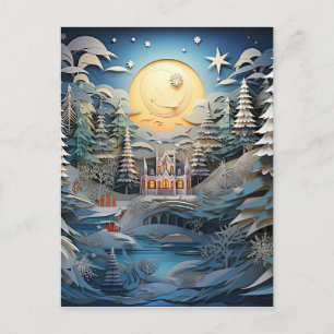 Cartes Pour Fêtes Annuelles Effet 3D Arrière - plan de Noël Abstrait