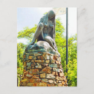 Cartes Pour Fêtes Annuelles Effet de peinture de la statue de Lorelei du Rhin