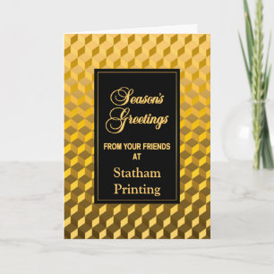 Cartes Pour Fêtes Annuelles Effet doré des Joyeuses Fêtes