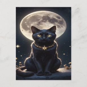 Cartes Pour Fêtes Annuelles Éffrayant Black Cat Halloween Wallpaper — 2025 Nui