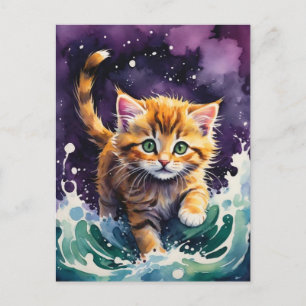 Cartes Pour Fêtes Annuelles Éffrayant Black Cat Halloween Wallpaper — 2025 Nui