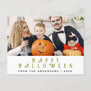 Cartes Pour Fêtes Annuelles Éffrayant Happy Halloween 1 photo