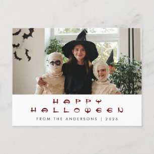 Cartes Pour Fêtes Annuelles Éffrayant Happy Halloween 1 photo