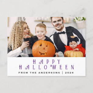 Cartes Pour Fêtes Annuelles Éffrayant Happy Halloween 1 photo