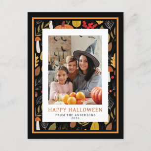 Cartes Pour Fêtes Annuelles Éffrayant minimaliste Happy Halloween 1 photo