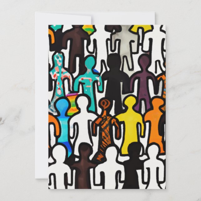 Cartes Pour Fêtes Annuelles Égalité raciale (Devant)