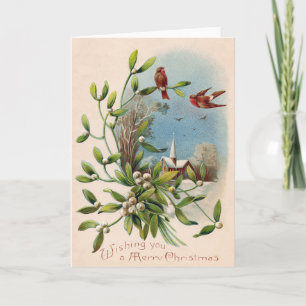 Cartes Pour Fêtes Annuelles Église de gui de rossignol croix chrétienne