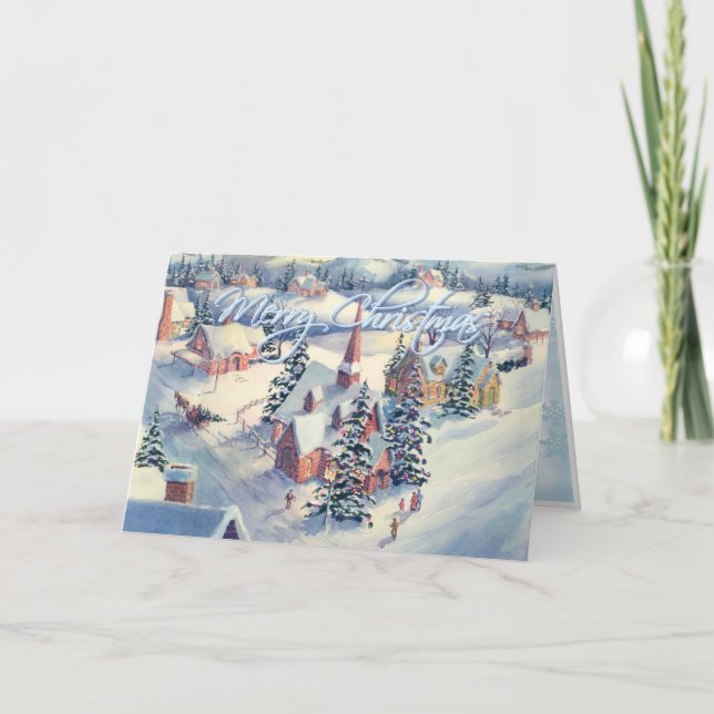 Cartes Pour Fêtes Annuelles ÉGLISE de JOYEUX NOËL par SHARON SHARPE (Devant)