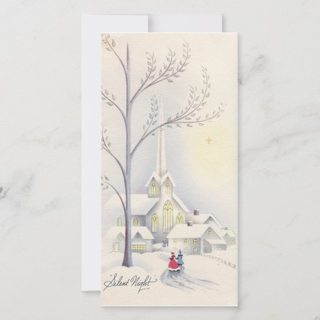 Cartes Pour Fêtes Annuelles Église de Noël (Devant)