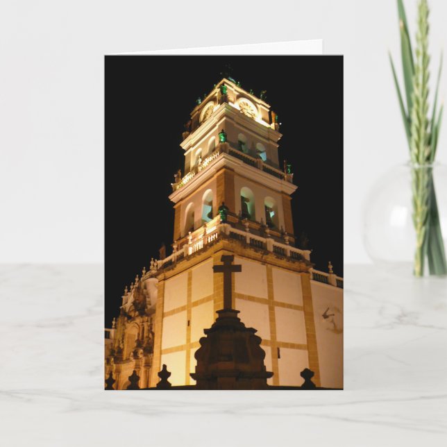 Cartes Pour Fêtes Annuelles église de sucre (Devant)