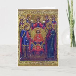 Cartes Pour Fêtes Annuelles Église orthodoxe de Christian Seven Archangels
