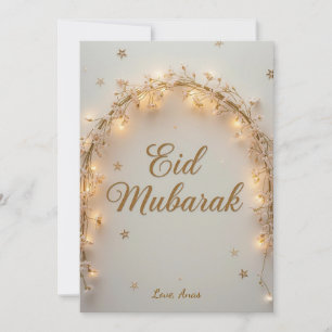 Cartes Pour Fêtes Annuelles Eid Mubarak personnalisé