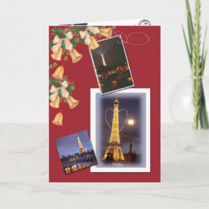 Cartes Pour Fêtes Annuelles Eiffel Tower Twinkling