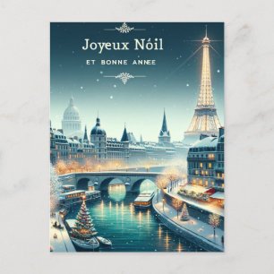Cartes Pour Fêtes Annuelles Élégance hivernale parisienne