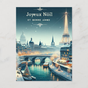 Cartes Pour Fêtes Annuelles Élégance hivernale parisienne