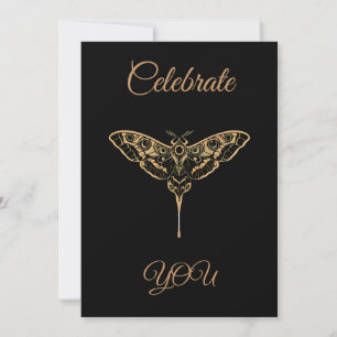Cartes Pour Fêtes Annuelles Élégance Sombre - Célébrez VOUS