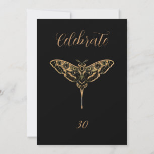 Cartes Pour Fêtes Annuelles Élégance Sombre-Texte Modifiable