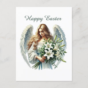 Cartes Pour Fêtes Annuelles Élégant ange religieux Joyeux Pâques