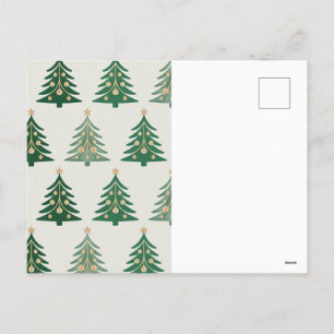 Cartes Pour Fêtes Annuelles Elégant arbre de Noël et Motif d'ornement - Festiv