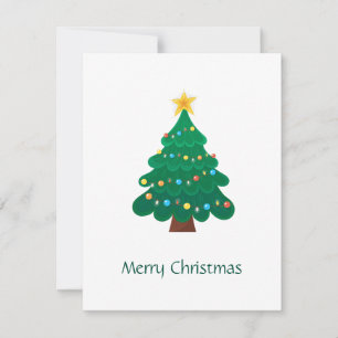 Cartes Pour Fêtes Annuelles Élégant arbre de Noël moderne non photo