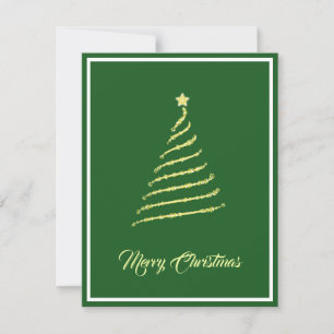 Cartes Pour Fêtes Annuelles Élégant arbre de Noël moderne non photo