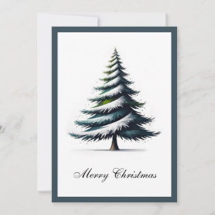 Cartes Pour Fêtes Annuelles Élégant arbre de Noël simple minimaliste moderne