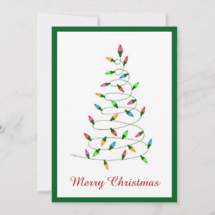 Cartes Pour Fêtes Annuelles Élégant arbre de Noël simple minimaliste moderne