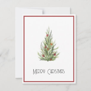 Cartes Pour Fêtes Annuelles Élégant arbre de Noël tendance non photo