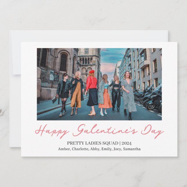 Cartes Pour Fêtes Annuelles Elégant Best Friends la Saint Valentin Bestie phot (Devant)