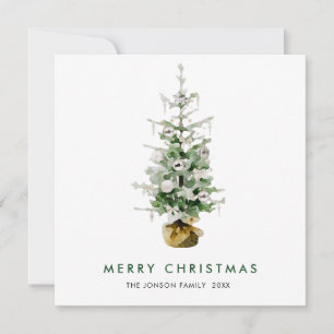 Cartes Pour Fêtes Annuelles Elégant Bohème Noël Pine Tree Salutation