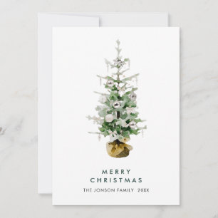Cartes Pour Fêtes Annuelles Elégant Bohème Noël Pine Tree Salutation