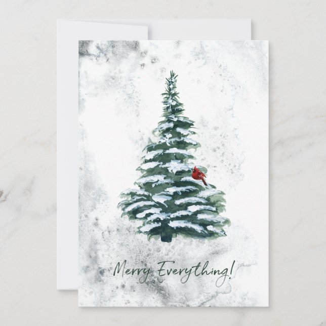 Cartes Pour Fêtes Annuelles Élégant bois rustique d'hiver photo de Noël (Devant)