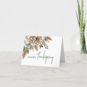 Cartes Pour Fêtes Annuelles Élégant Bon thanksgiving floral automne